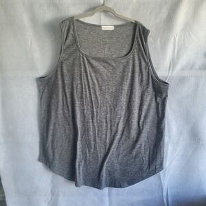 women's plus size moshu flowy lightweight tank‎ top gray xxl 2x